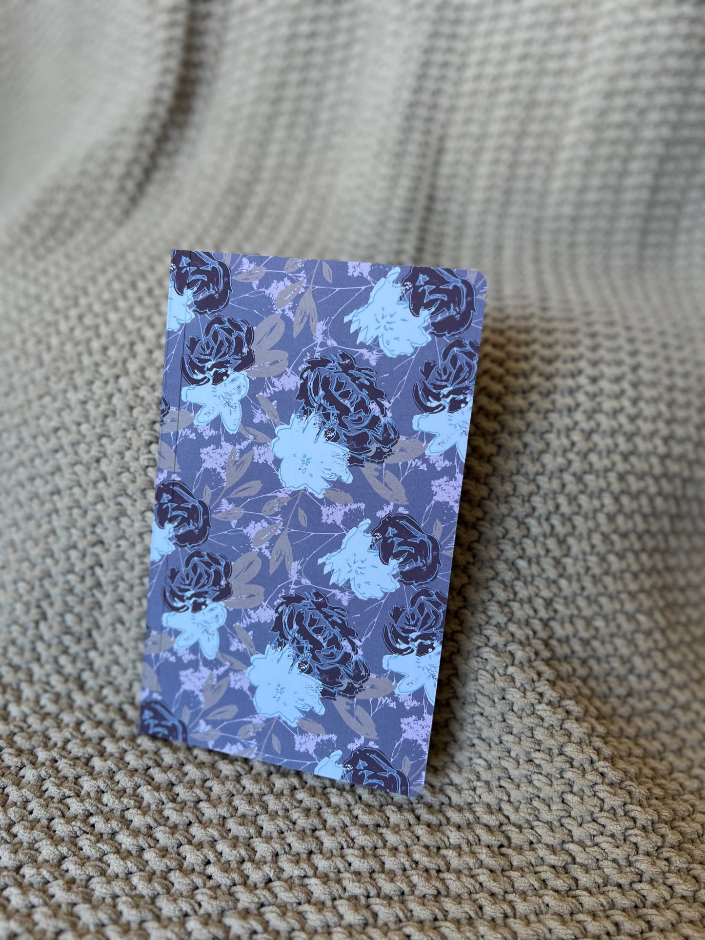 Wild Peonies Floral Journal - Small Size - Purple