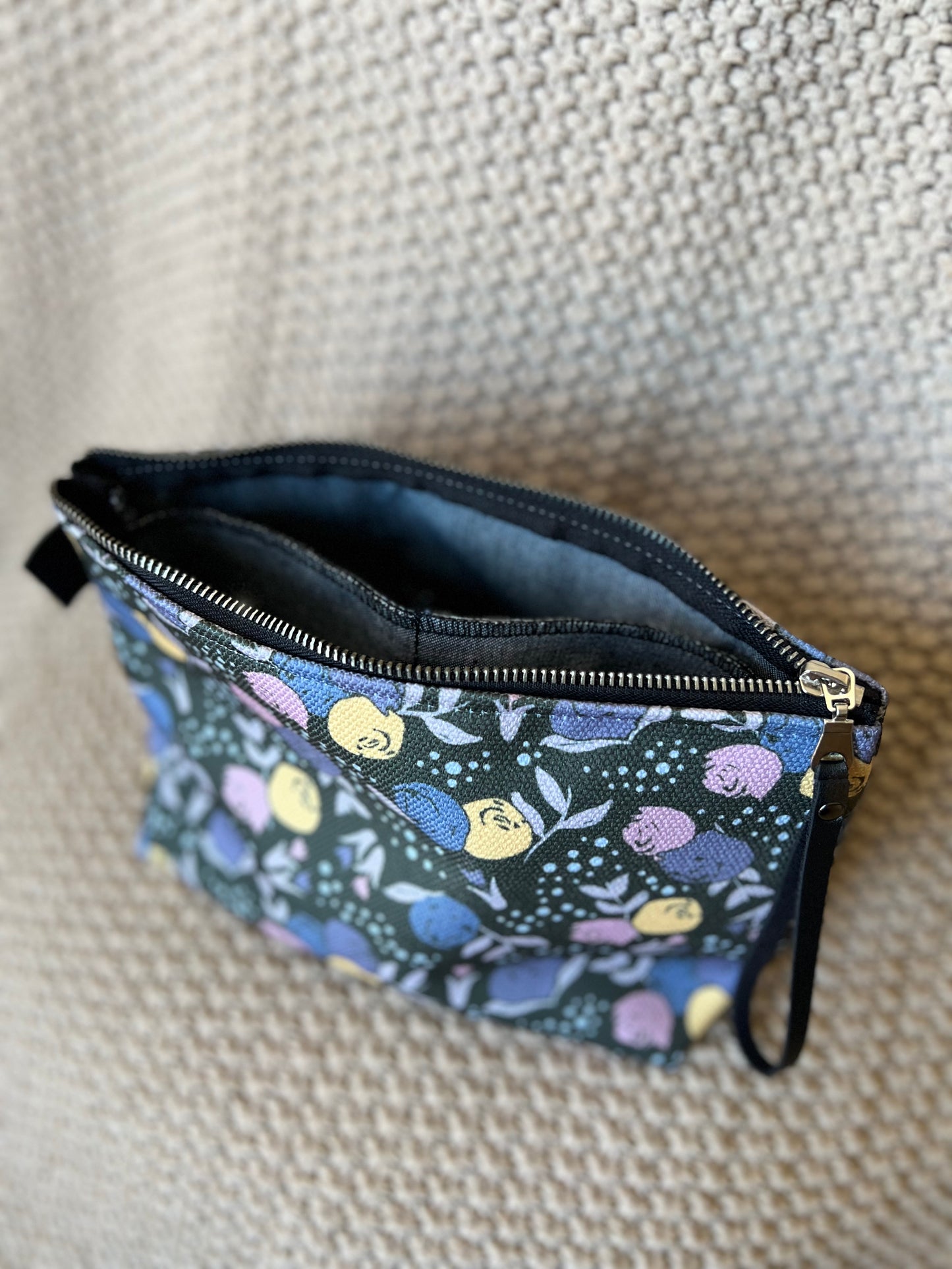 Dare To Be Floral Zipper Pouch - Cool Colorway