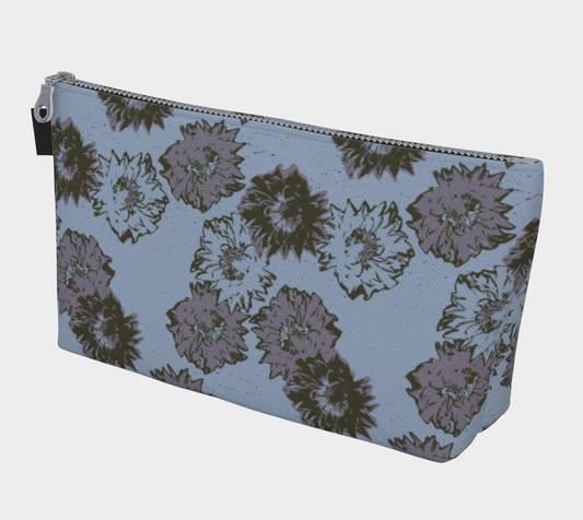 Bold Blooms Floral Zipper Pouch - Cool Colorway