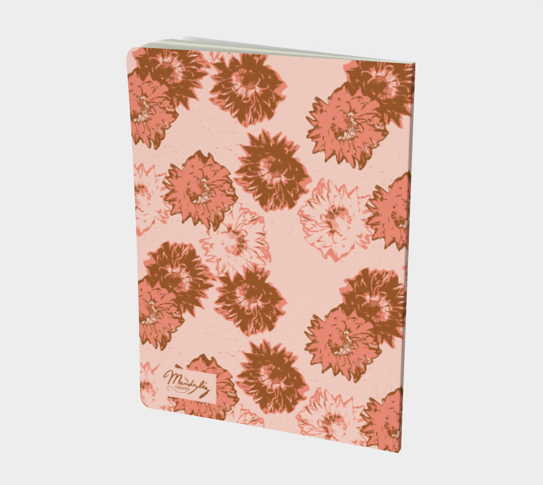 Bold Blooms Floral Journal - Large Size - Warm Colorway