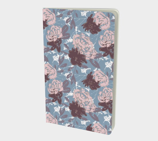 Wild Peonies Floral Journal - Small Size - Blue