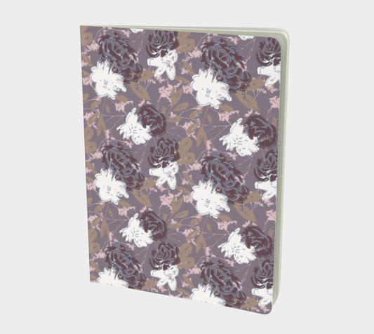 Wild Peonies Floral Journal - Large Size - Purple